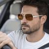 Large-Framed Sun Protection Glasses UV400 Protection Square Frame Sunglasses  Unisex Wear