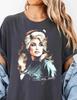 Koszulka z Grafiką Signature Dolly Parton, Retro Koszulka Muzyki Country Czarna AN6778 Koszulka Unisex