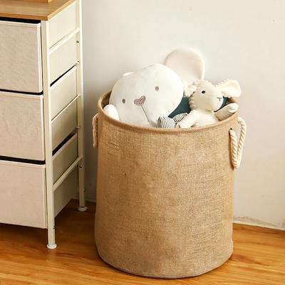 Foldable Dirty Laundry Basket Large Capacity Clothes Storage Linen Washing Baskets Toy Organizer Portable Rope Storage Bucket
