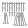 Engine Oil Pan Bolt Set 33Pcs Aluminium for BMW E82 E87 E90 Convertible Coupe Sedan F20 F21 F22 F23 with OEM 11132210959