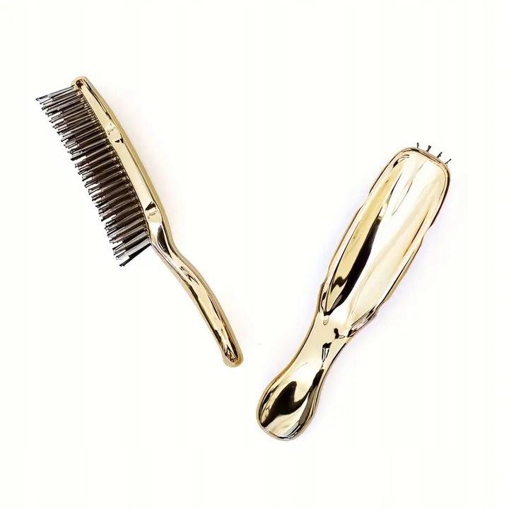 Szczotka Do Włosów I Skóry Głowy Pielęgnująca Scalp Brush Japońska Złota