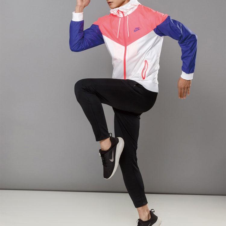 Nike Windrunner Sports Jacket - Color Block Design Men Jackets Blue White Orange 727325-104