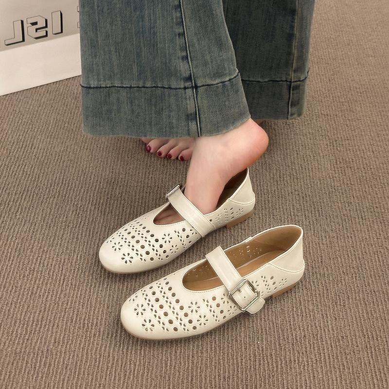 

Французские лазерные туфли-лодочки женские весна 2025 новая корейская версия удобные и дышащие повседневные туфли-лодочки универсальная женская обувь 40