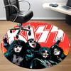 1pc KISS Band Office Round Area Rug,  Under Office Chairs Bedroom Living Room Home Decor a0926069