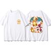 2026 Pokémon Gemeinsame Peripherieprodukte Kurzarm-T-Shirt Gengar Psyduck Mewtwo Aufdruck Herren Jungen und Mädchen Sommer Neue Mode Oberteil