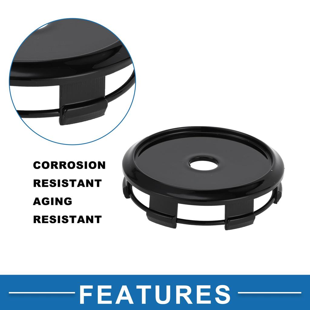 A ABSOPRO 1pc Universal Wheel Center Hub Cap Durable 65mm 2.56" Outside Diameter Vehicle