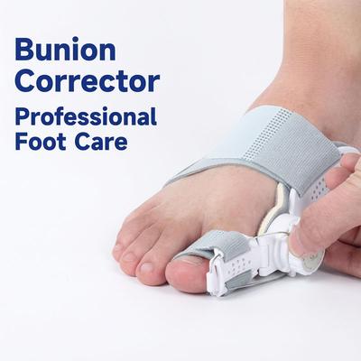 Adjustable Bunion Corrector Splint - Hallux Valgus Orthopedic Straightener - Big Toe Pain Relief & Foot Care Support (Day & Night Use)