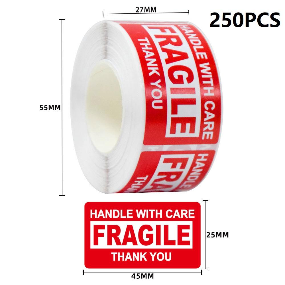 

250PCS/Roll English Warning Label Sticker Copper Plate Adhesive Anti-Tamper Fragile Item Warning Stickers SYTZBQ01