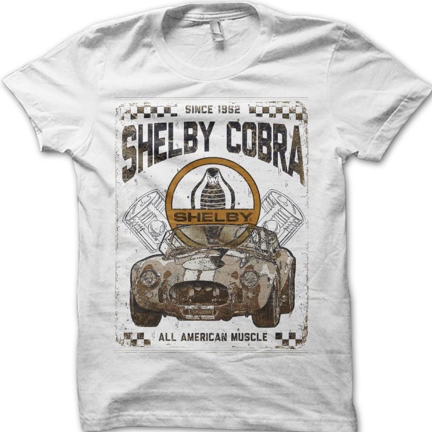 

Shelby Cobra All American Muscle Classic Motorsport Vintage Car T-Shirt 06201 S