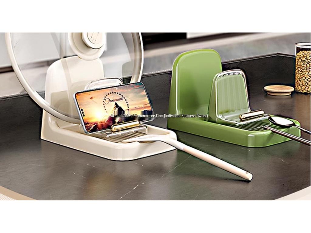 Cream Multifunction Kitchen Rack: Lid, Spoon & Spatula Organizer
