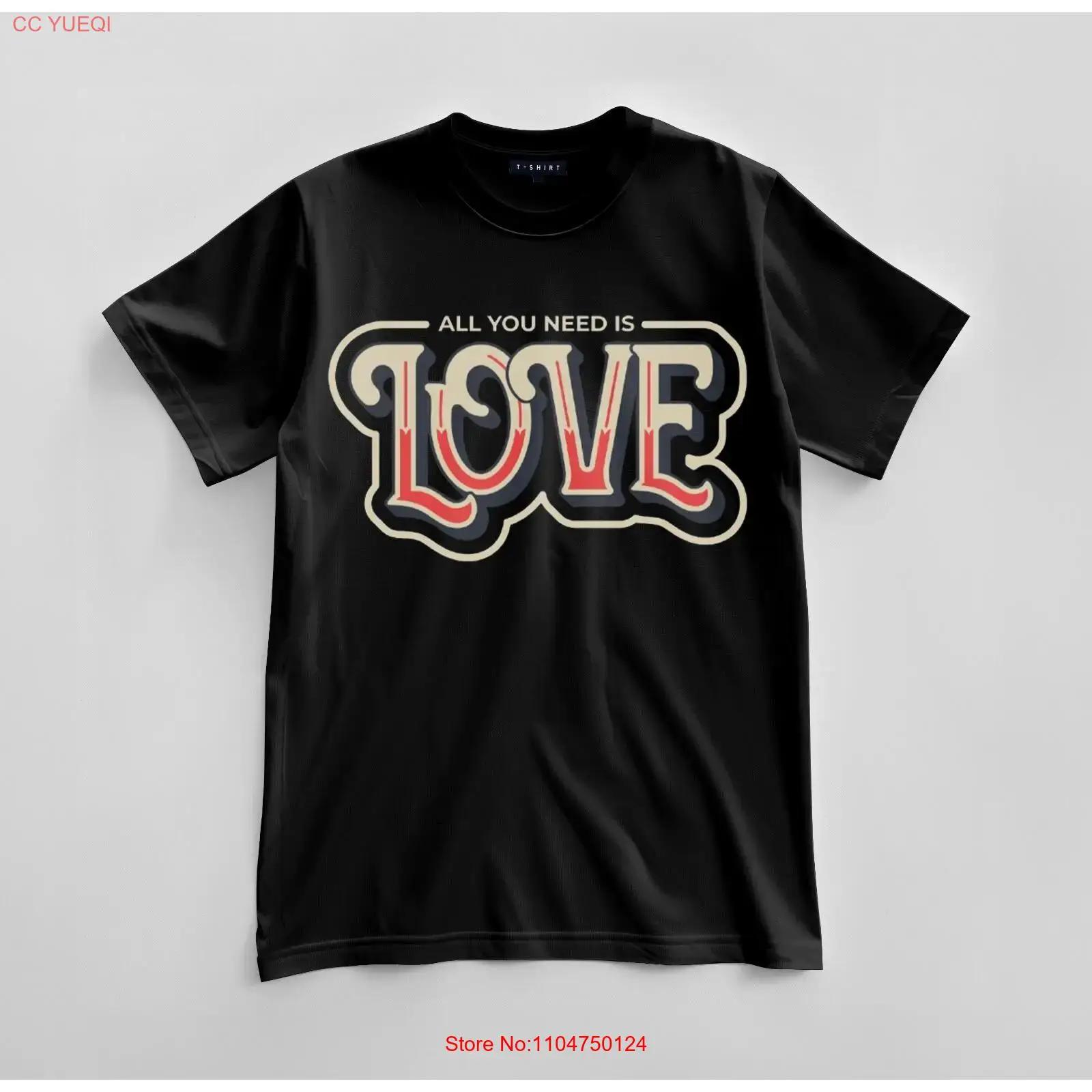 

Custom All You Need Is Love T shirt Design Jersey vintage Washed Stylish Slightly Comfortable homme Top For Everyday Wear 5XL різнокольоровий