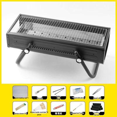 Portable Charcoal Grill Set