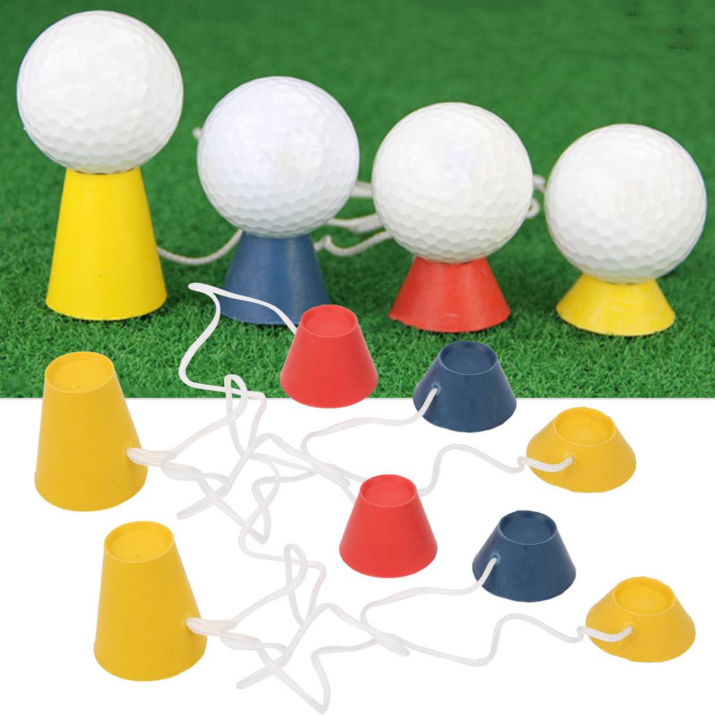 2Set Portable Rubber Winter Golf Tees Wear Resistant Sports Accessory 4 Different Sizes