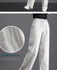 Pure Cotton High-Waisted Wide-Leg Pants for Women, Loose Drapey Fit, Perfect for Spring/Summer 2026.