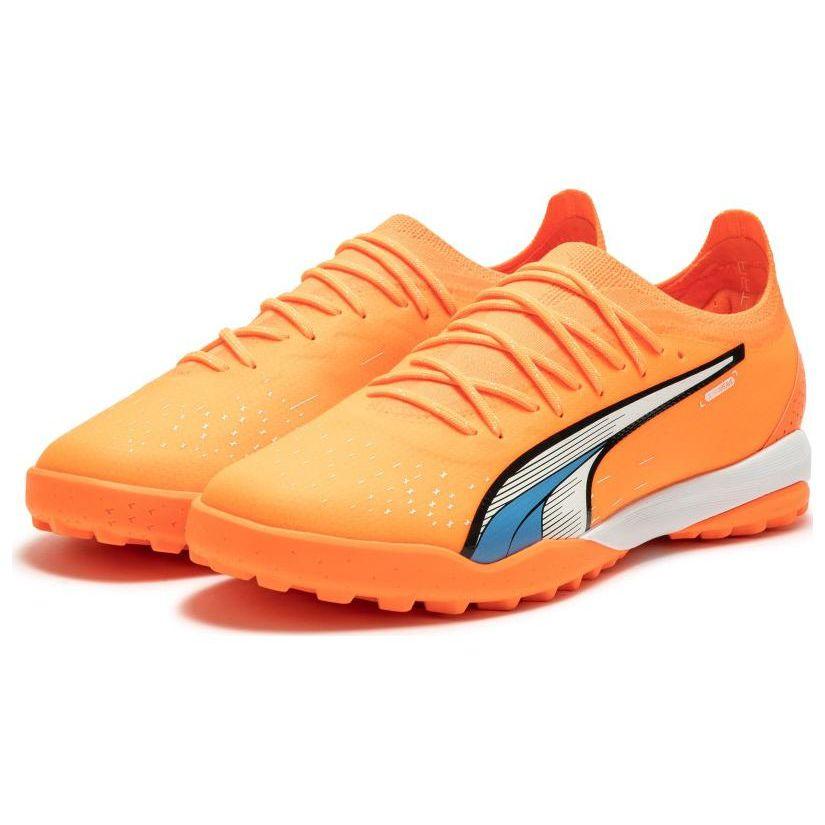 Puma Ultra Ultimate Cage Round Toe Lace-Up AG (Rubber Short Studs) Artificial Turf Fabric Soccer Shoes Men Soccer Shoes Orange 107210-01