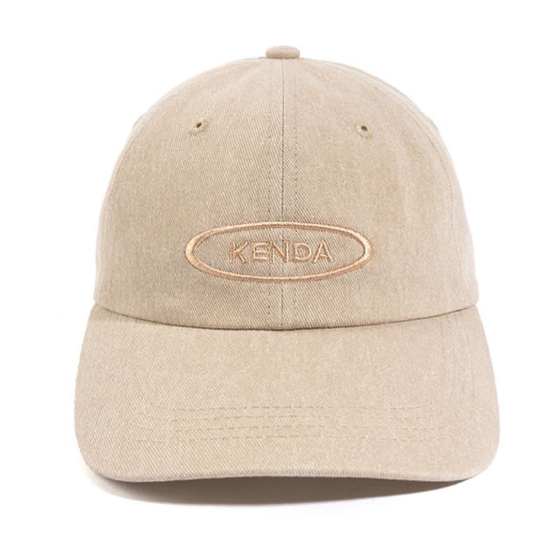 

KENDA OVAL LOGO PIGMENT BALL cap - BEIGE / PGBC01-14S BEIGE_FREE