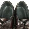 80er90er Vintage USA Kaufhaus Modell Long Wingtip American Brogue Burgunder Größe 10.5D 28.0(GEBRAUCHT)
