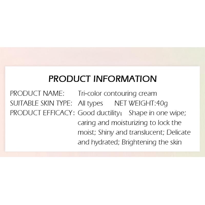Crème d'isolation 3 couleurs, primaire de maquillage pour le visage, hydratant longue durée, imperméable, contrôle de l'huile, 40g