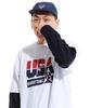 STUFF X Ju Jae-Beom Pixel Dt Logo Layered Long Sleeve T-Shirt Light Gray
