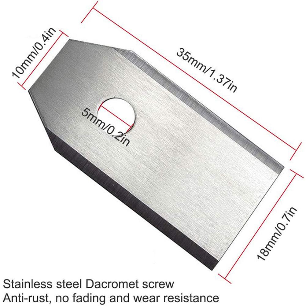 18-60PCS Lawn Mower Cutting Blades Set Stainless Steel Trimmer Blade Compatible with Gardena/Yardforce Cutter Blades Replacement