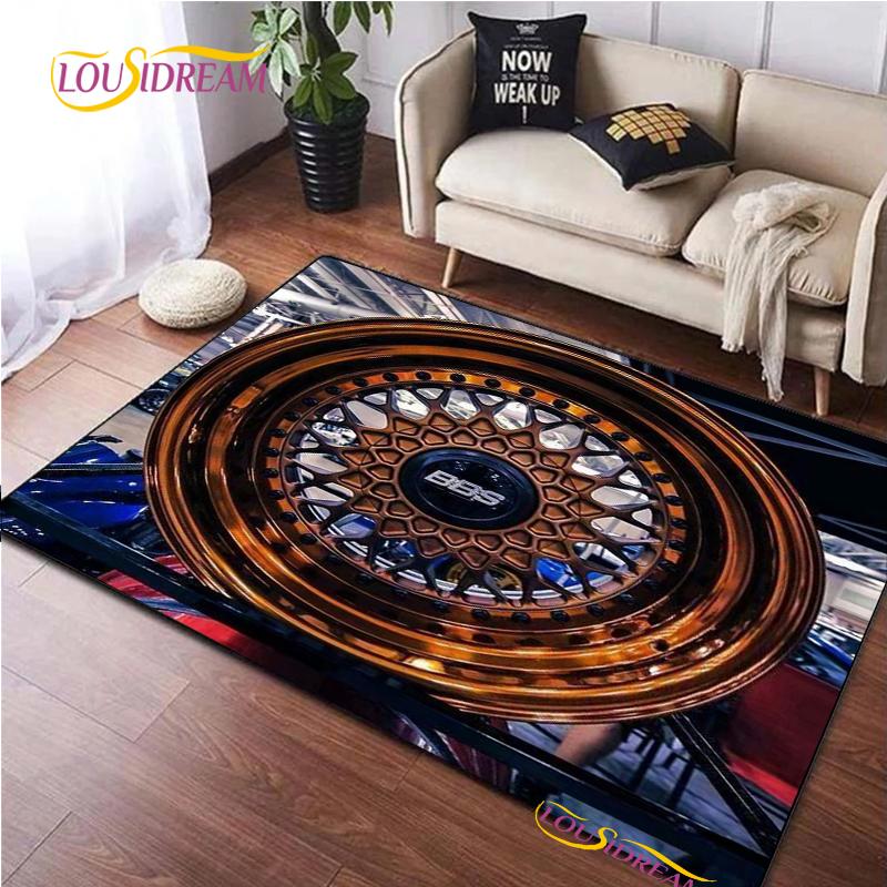 BBS Racer 3D Printed Carpet Children Play Carpet Living Room Bedroom Non-slip Carpet Photography Props Birthday Gift Alfombra