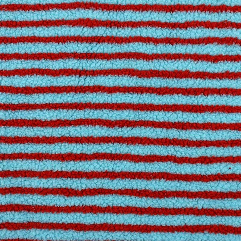 160x45cm Fine Striped Jacquard Lamb Fleece Fabric For Children's Clothing Outerwear, Home Pillows, Handmade DIY Clothing Fabrics