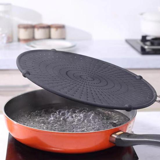Pare-éclaboussures Silicone Pour Poêle - Réglable, Antiadhésif, Supporte Hautes Températures (jusqu'à 28 Pouces)
