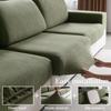 Thick Stretch Jacquard Fabric Couch Sofa Covers Pet-Friendly Knitted Couch Sofa Covers Washable Spandex Sofa Cushion Slipcovers