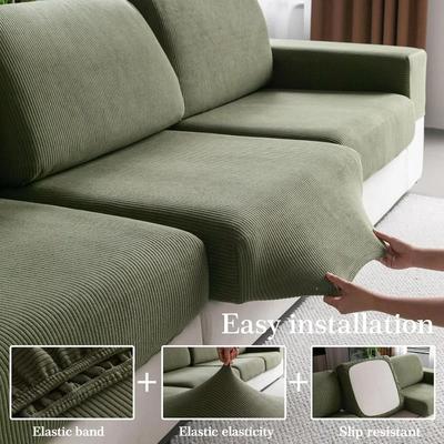 Dicker Stretch-Jacquardstoff Couch-Sofaüberwürfe Haustierfreundliche Gestrickte Couch-Sofaüberwürfe Waschbare Spandex-Sofa-Kissenbezüge