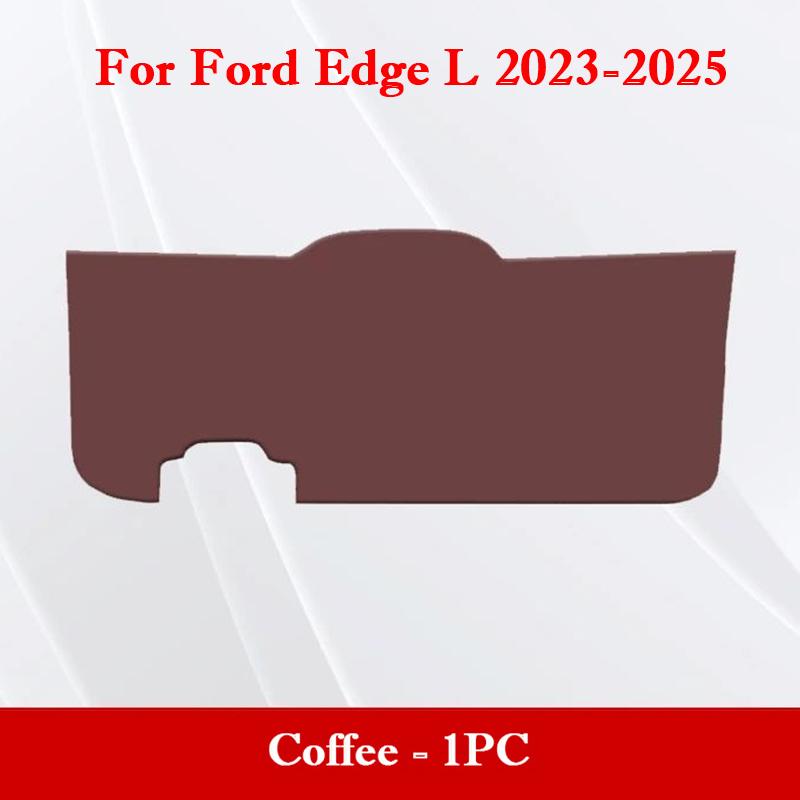 For Ford Edge L 2015-2026 Car Trunk Door Protective Mat PU Leather Tailgate Anti-Scratch Anti Kick Pad Car Interior Accessories