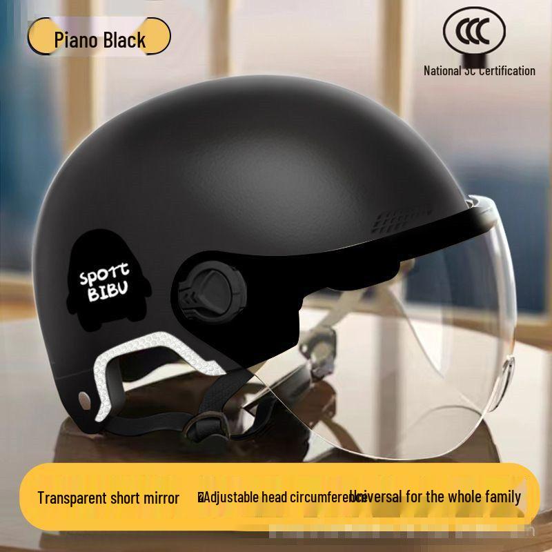 3C Certified Women's Summer Electric Scooter Helmet, Breathable & Sun-Protective, All-Season Bicycle Safety Half Helmet.