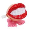 5Pcs Children Gifts Tooth Shape Mini Clockwork Jumping Toy Funny Cute Jump Teeth Denture Educational Toys Spring Wind Up Toy