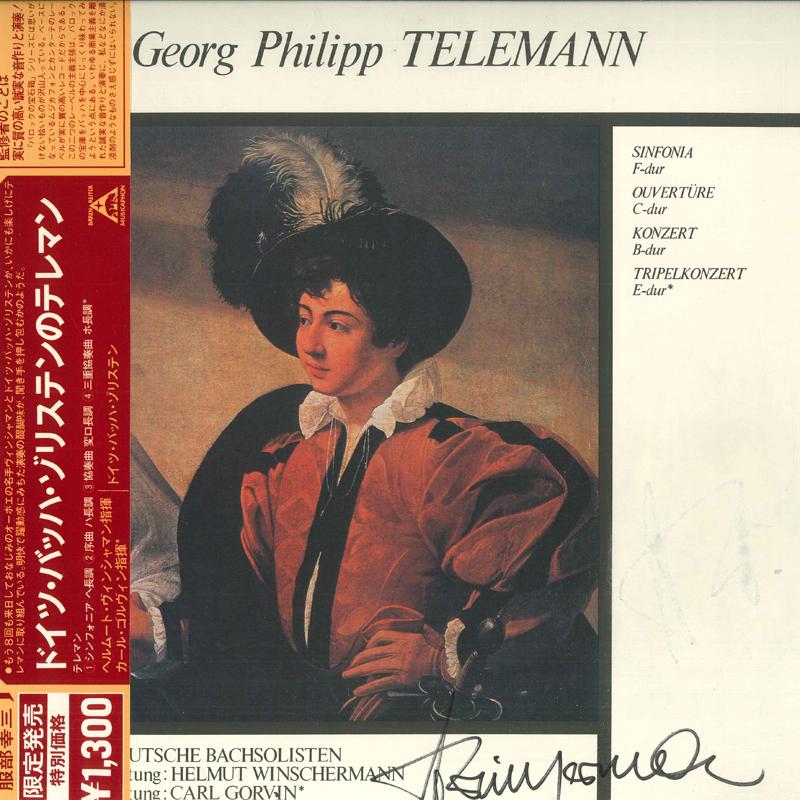 

LP Record HELMUT WINSCHENMANN COMMA KARL GOLV - German Bach Solisten Telemann OC7205MC COLUMBIA Japan Obi Classical Used