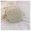 Sweet Fashion Pearl Bucket Bag Mini Beaded Shoulder Crossbody Bag Decorative Portable Lipstick Women's Bag