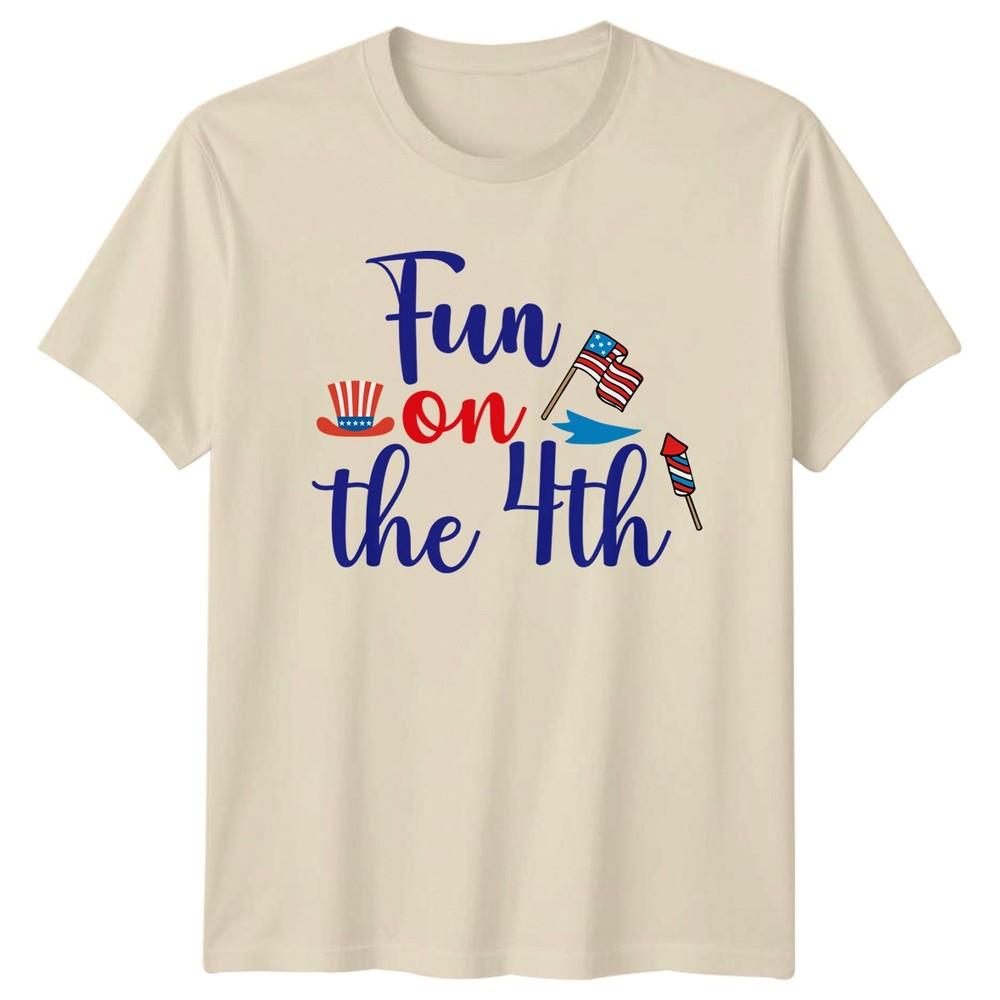Fun On The 4th Fourth Of July Holidays Graphic Tee Unisexs Unisexs Unisex TShirt