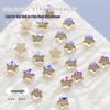 50 Pcs Nail Art Rhinestones: Irregular Shapes, Small Size, Starfish & Pentagram Mix