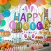 1-10Sets Easter Banner Happy Easter Bunny Bunting Party Background Wall Decorations Festive Garland Hanging Supplies