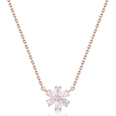 ELLE Jewelry Mini Flower Stone Necklace ELBRNN240