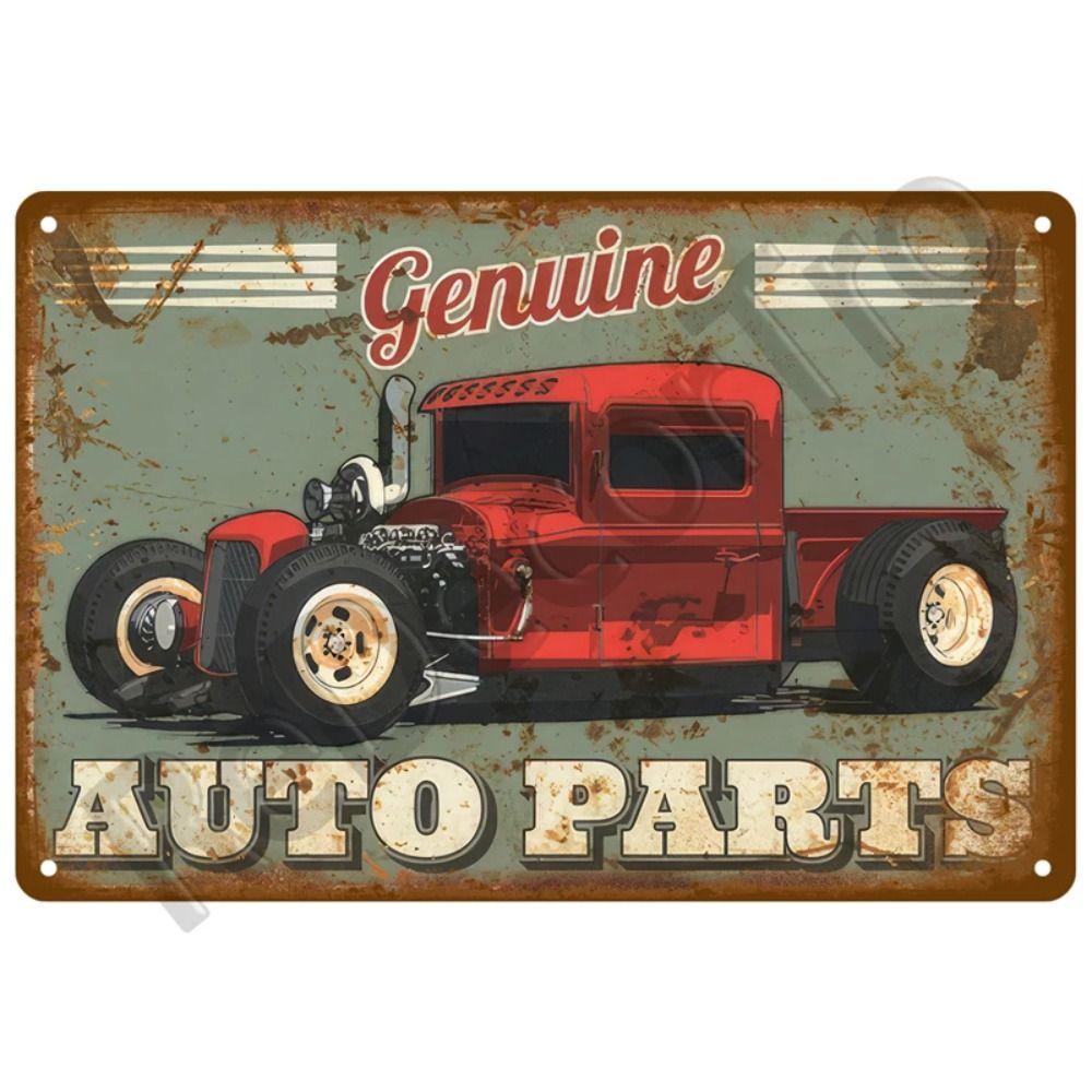Metalowa Tabliczka Dekoracyjna na Ścianę do Garażu Motocyklowego 20x30cm