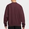 Nike Solo Swoosh Men's Fleece Crewneck Sweatshirt Burgundy HV1087-652
