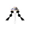 with Elastic Strap Double Braids Hat Adjustable Bird Wig Cap Creative Hamster Knitted Hat  Party