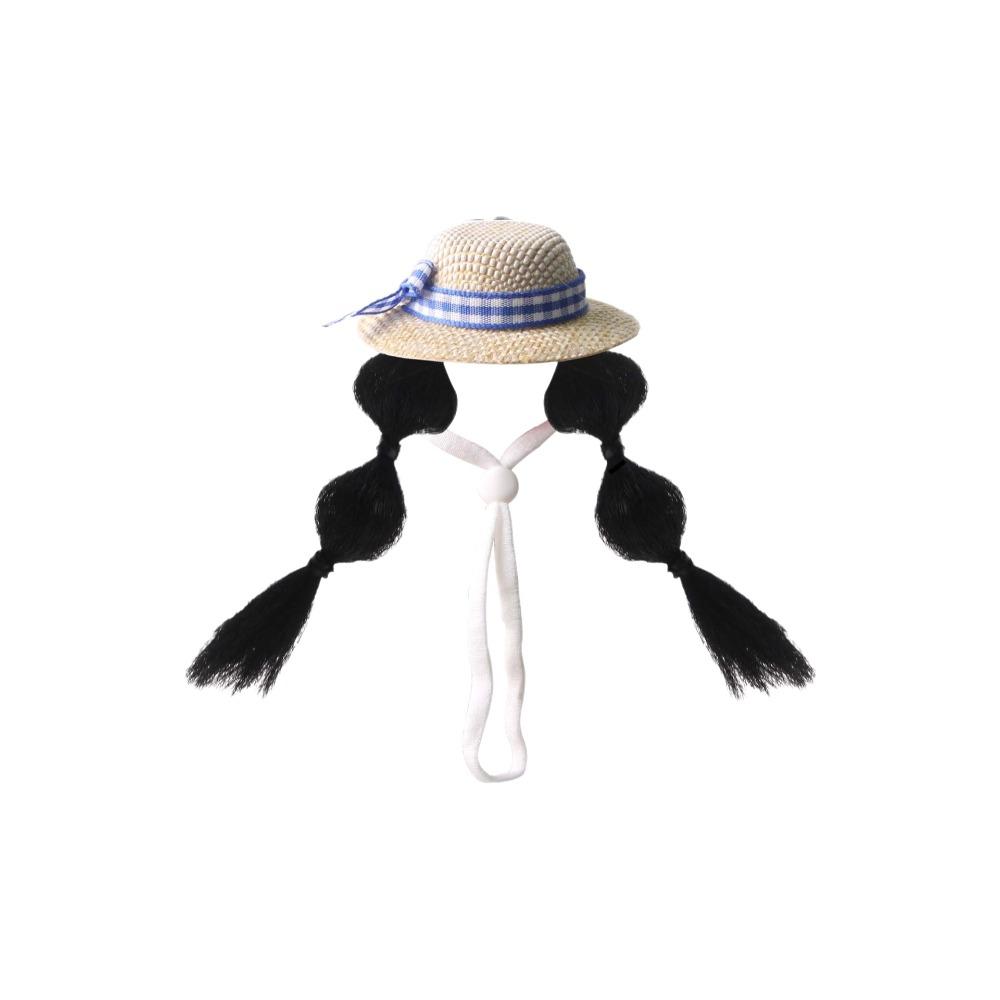 Funny Parrot Sun Hat Adjustable Hamster Knitted Hat Fashion Bird Wig Cap  Sun Protection Black Lantern
