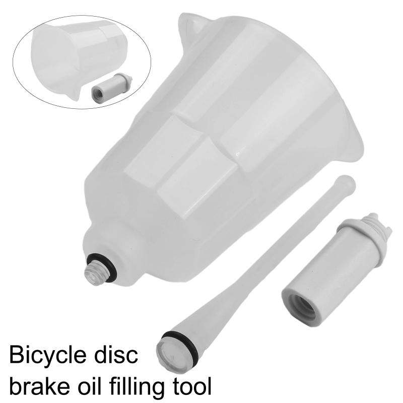 Bicycle Hydraulic Brake Oil Filling Funnel Kit Wide Compatibility Sealed Adapters for All Types of Bike Maintenance Work