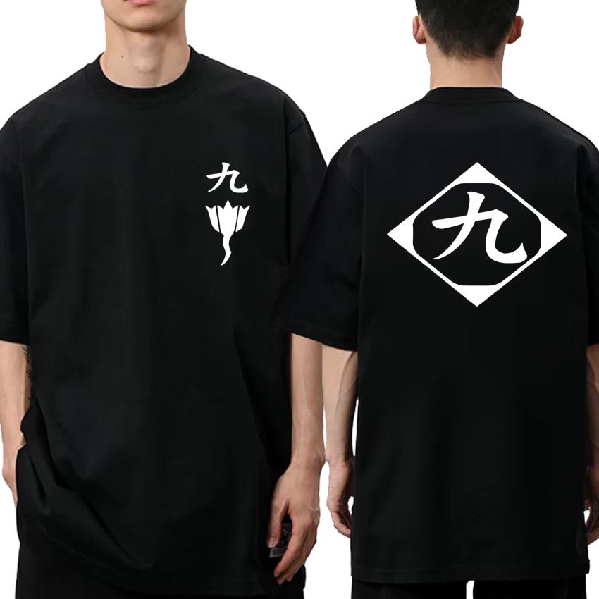 2025 Hot Sale Anime Cotton Harajuku T Shirt Men Women Bleach Cosplay Short Sleeve T-shirts Unisex Zaraki Kenpachi Cotton Tops