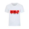 Eat Sleep Dive Letter Printed O Neck T Shirt Summer Arrival Short Sleeve T