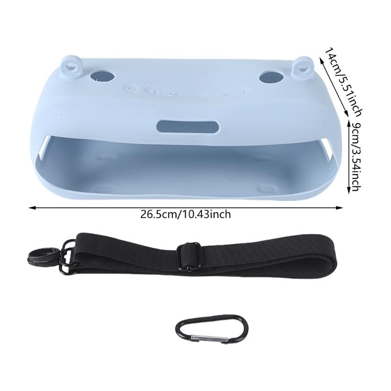 Portable Silicone Cover with Carrying Straps Protective Skin for Speakers, Water Resistant Case
