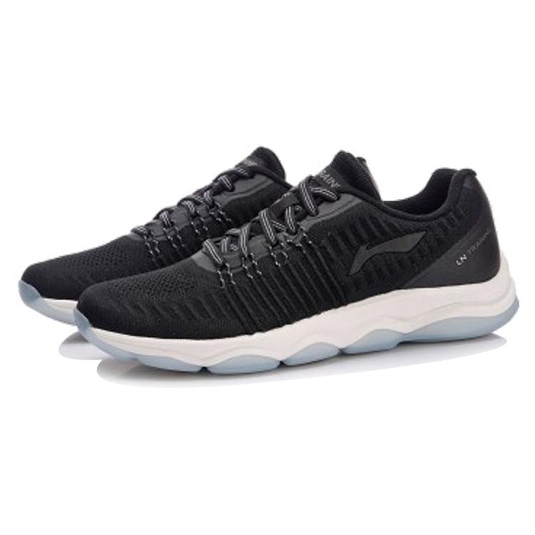 New LiNing Cushioning Breathable Lightweight Abrasion Resistant Slip Resistant Low Top Running Shoes Women's Standard Black AFJN004-2