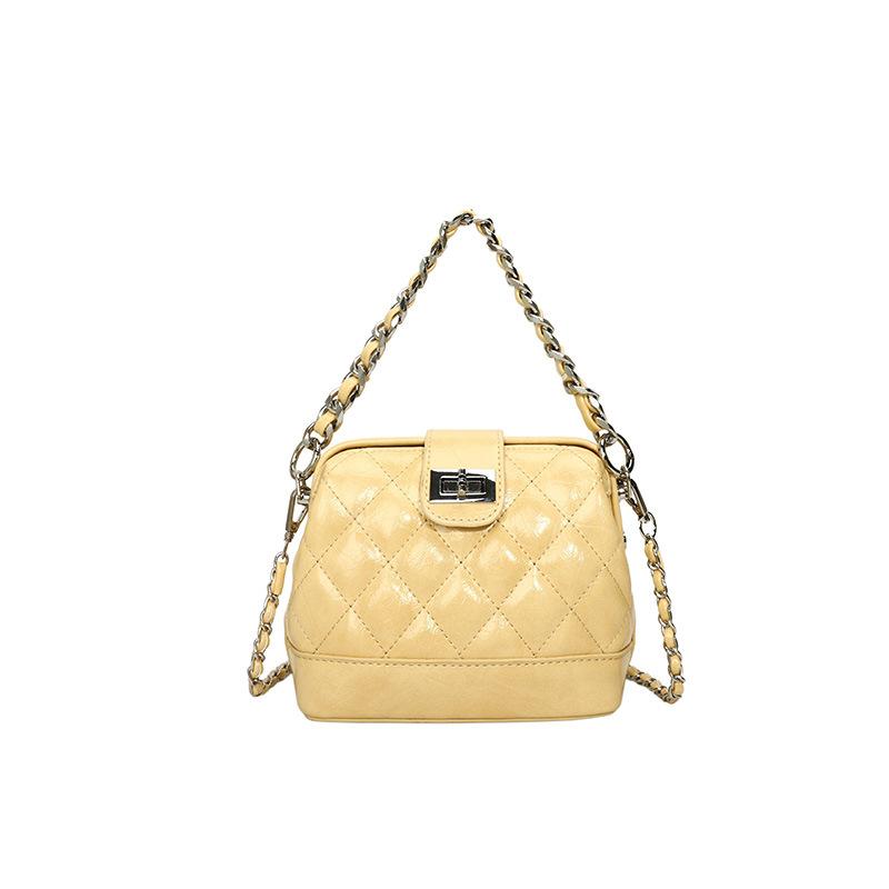 New niche bucket bag bag women's makeup fashion diamond chain portable shoulder messenger bag