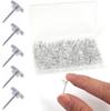 Box of 100 Flat Head T-Pins for Cork Boards, Drawing Boards, and Message Boards - Stationery Push Pins and Thumbtacks