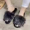 Fashion Women Slippers Warm Slides Casual Flat Low Heels Shoes for Women Solid Fur Short Plush Women Shoes Plus Size
